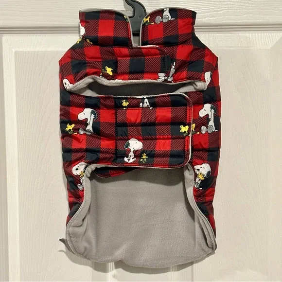 NWT Snoopy and Woodstock Peanuts Winter Coat for Dog Size MEDIUM NEW - Picture 6 of 12